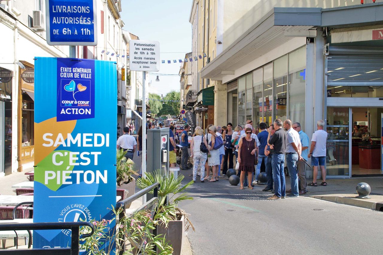 L’expérimentation de la piétonisation du cœur de ville d’Alès a débuté ce samedi 24 juin