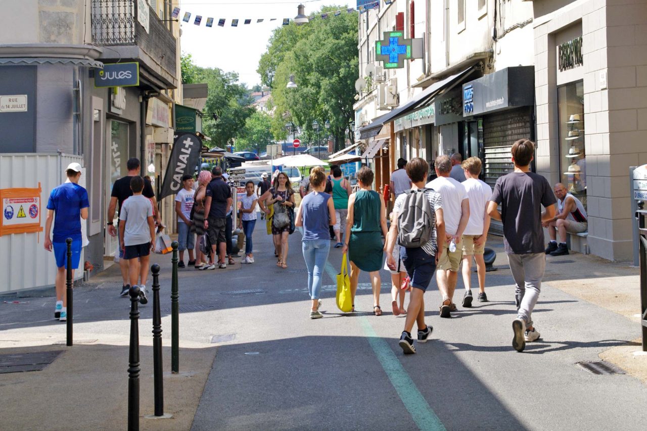 l’expérimentation de la piétonisation du cœur de ville d’Alès a débuté ce samedi 24 juin