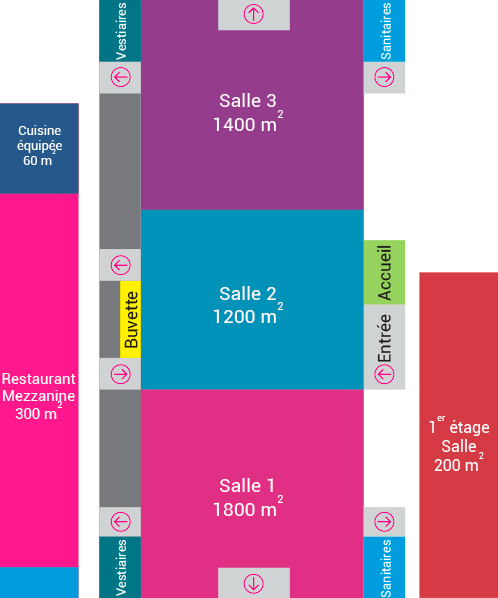 Territoire - Louer une salle - Parc des expositions d'Alès - plan