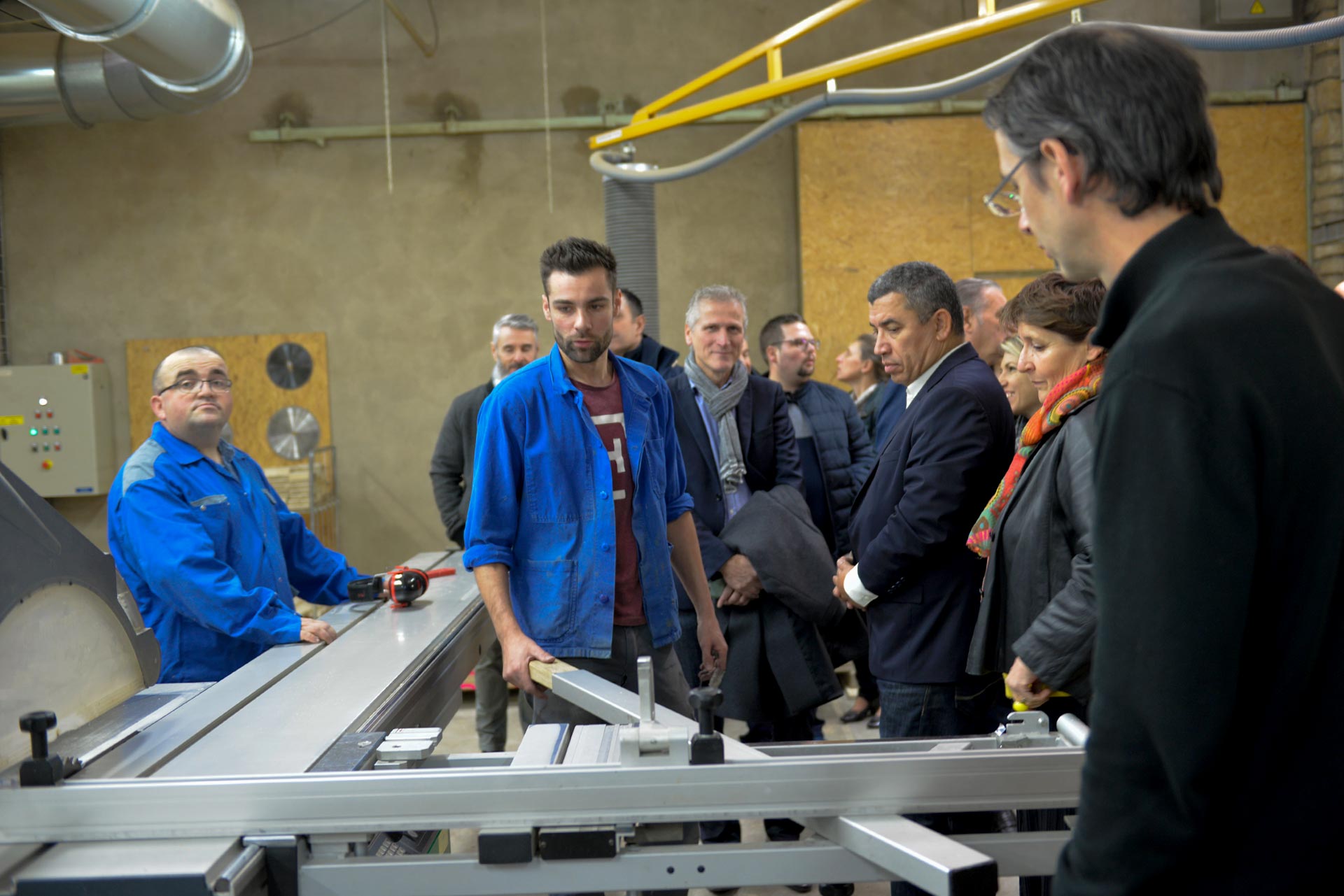 La visite des ateliers par les invités du Café-croissance a permis de mieux découvrir une activité à la portée non négligeable pour l’économie du bassin alésien