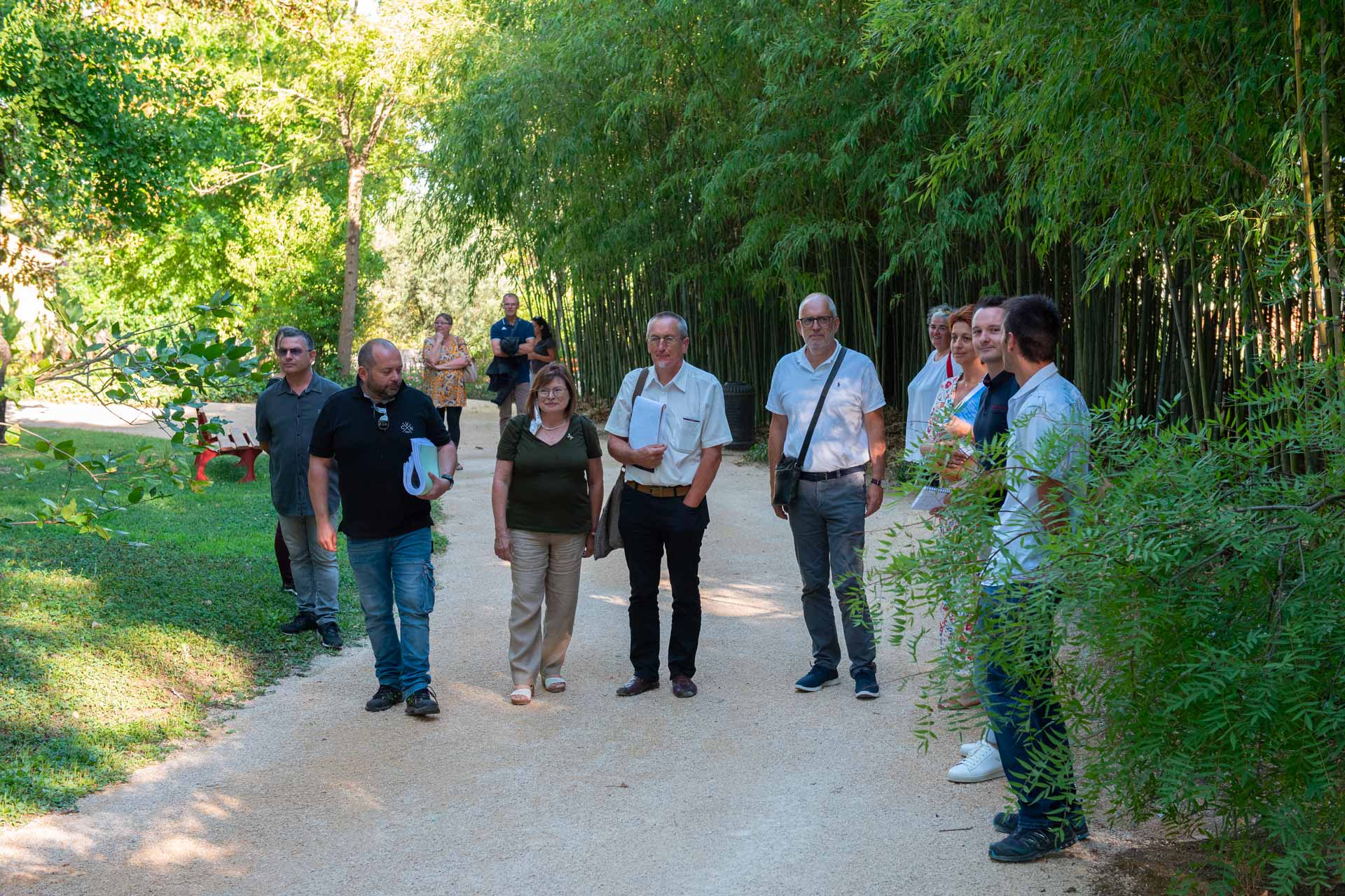 L'écrin de verdure du parc de la Tour Vieille a clôturé la visite du jury du concours des Villes et villages fleuris.
