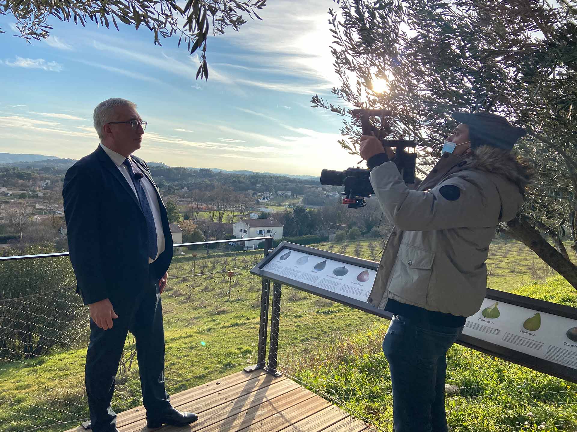 Christophe Rivenq a tenu à se déplacer dans de nombreuses communes de l’Agglomération pour illustrer les grands dossiers à venir.