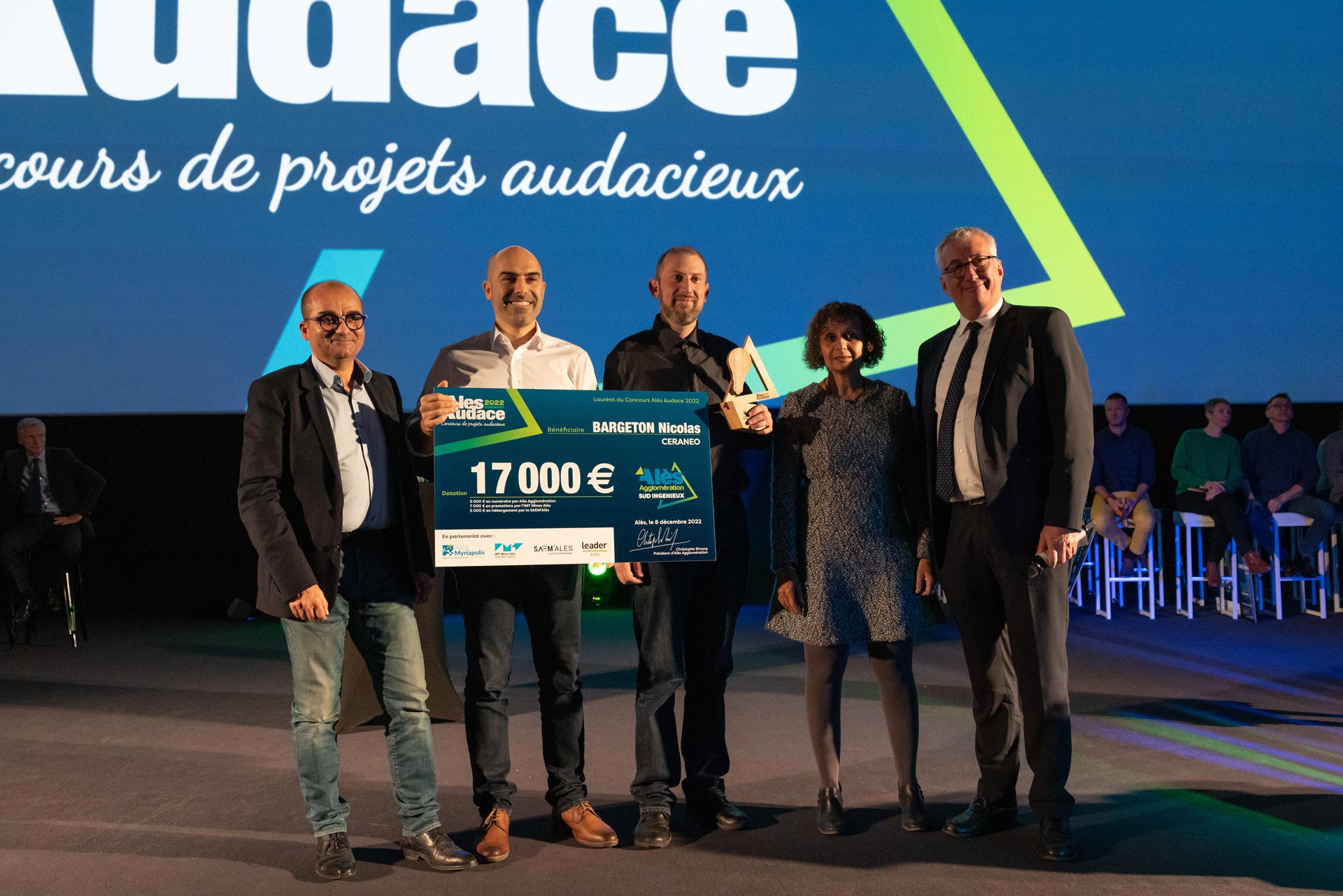 Nicolas Bargeton réinvente la filtration dans le secteur agro-alimentaire et est récompensé de la 3e place.