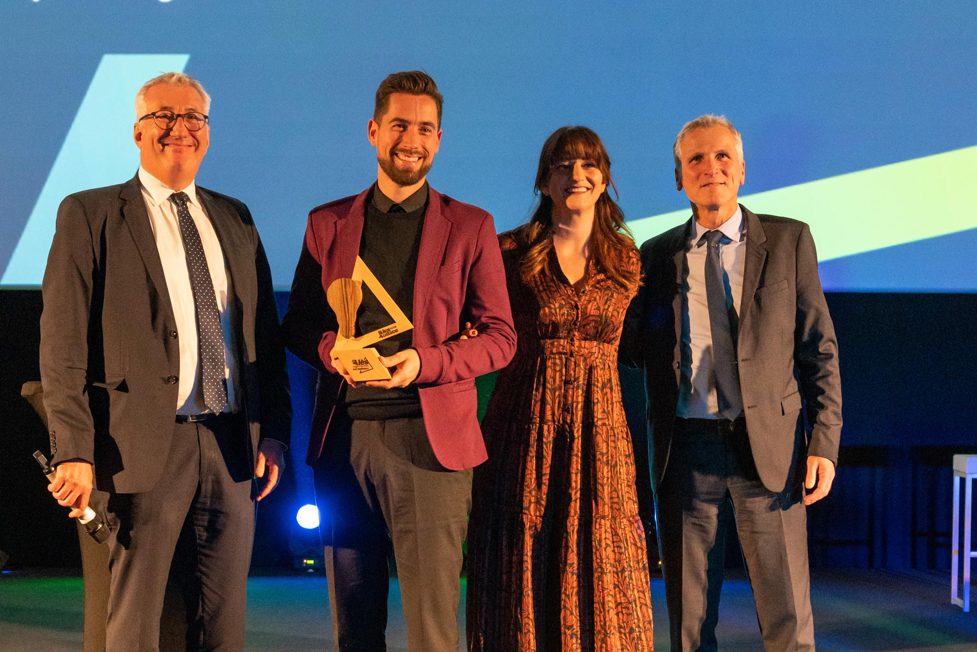 Le projet de restaurant gastronomique et de lodges atypiques sur les hauteurs d'Alès de Sébastien et Gladys Rath a retenu l'attention du jury qui leur a offert cette distinction symbolique.