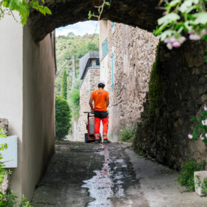 Travaux conduite d'eau à Tornac